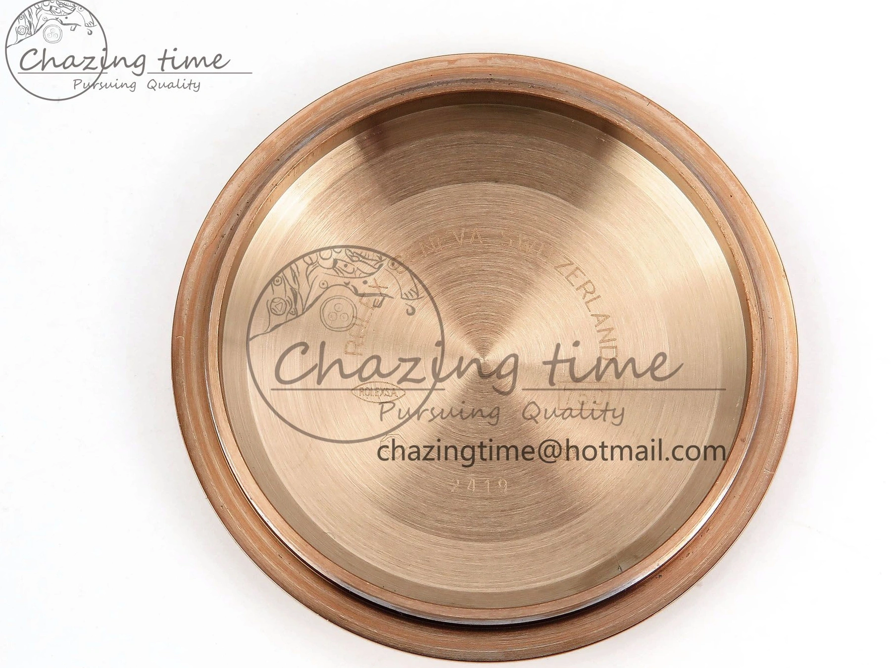 0125 SunProtective Day Date 40 RG JDF 904L Steel Brown Textured Stick Dial on President Bracelet VR3255 V3 (Gain Weight) 1359